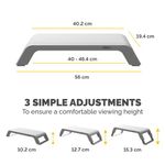 Fellowes Hana Monitor Stand White