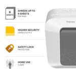 Fellowes Lx25 Cross-Cut Shredder Wht