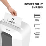 Fellowes Lx25 Cross-Cut Shredder Wht