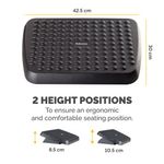 Fellowes Standard Adj Footrest Blk