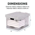 Fellowes Bankers Storage Box Pk10