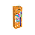 Bic 4 Colour Fashion Grip Pen Pk12