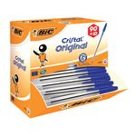 Bic Cristal Bpoint Pen Med Blu Pk100