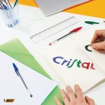 Bic Cristal Ball Pen Med Blk Pk100