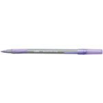 Bic Round Stic Grip Ball Purple Pk40