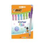 Bic Cristal Ballpoint Pens Ast Pk8