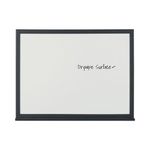 Bi-Office Whtboard 600X450 Blk Frame
