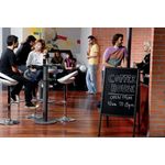 Bi-Office Black A Frame Chalk Board