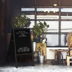 Bi-Office Black A Frame Chalk Board