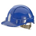 Economy Vented Safety Helmet Blue