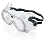 Chemical Goggles + Elastic Strap Clr