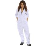 Beeswift Boilersuit Ctn Drill Wht 38