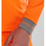 Hi Vis Polo Shirt Lng Sle Orange Lg