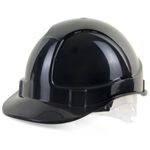 Economy Vented Safety Helmet Black