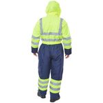 2Tone Hi Vis Coverall Sylw/Nblu Xl