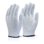Mixed Fibre Gloves White Pk240