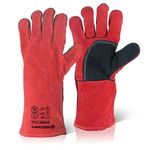 Welders Gauntlet 14In Red Pk10