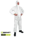 Cn4013E Disb Coverall Type 5/6 Wht L