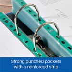 Oxford A4 Clear Punch Pkt Grn Pk100