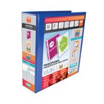 Elba Pres Rbndr 4D 65Mm A4 Blu Pk4