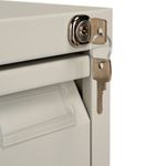 Bisley 5 Drw Filing Cab Goose Grey