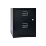 Bisley 2 Drw Home Flng Cabinet Black