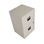 Bisley 2 Drw Home Filing Goose Grey