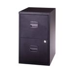 Bisley 2 Drw Home Flng Cabinet Black