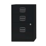 Bisley 3 Drw Home Flng Cabinet Black
