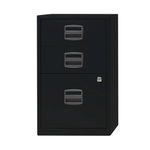 Bisley 3 Drw Home Flng Cabinet Black