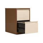 Bisley 2 Drw Filing Cab Coffee/Cream