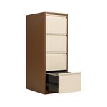 Bisley 4 Drw Filing Cab Coffee/Cream