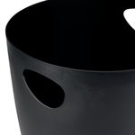 Contour Waste Paper Bin Black