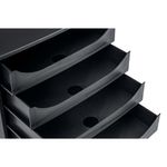 Contour 4 Drawer Set Black Ce06114
