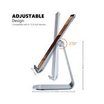Large Tab/Phone Stand 4-13In Silver