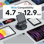Rotating Tablet/Phone Stand Black
