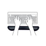 Contour Ergonomics Gel Kbrd Wrst Blk