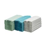 Maxima Green 2-Ply H/Towels Wht Pk15