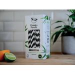 Cheeky Panda Straw Black Strp Pk250