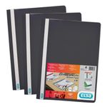 Elba Report File A4 Black Pk50