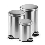 Durable Ssteel Pedal Bin Round 5L