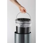 Durable Pedal Bin Metal Rnd 12L Cha