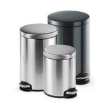 Durable Pedal Bin Metal Rnd 12L Cha