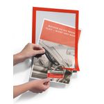 Durable Duraframe S/Adh Frm Red Pk2