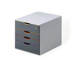 Durable Varicolor Safe 4 Drawer Unit