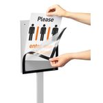 Durable Info Sign Floor Stand A4