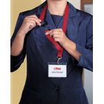 Durable Textile Lanyard Red Pk10