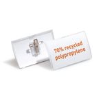 Durable Click Fld Badge W/Clip Pk25