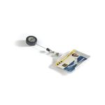 Durable Sec Pass Holder Clear P10