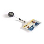 Durable Sec Pass Holder Clear P10